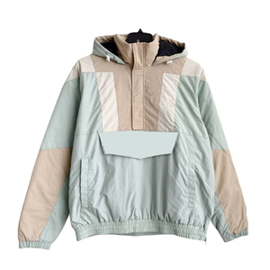 Veste coupe-vent style urbain OEM avec logo personnalisé, imprimé color block, pour entraînement en extérieur, faible MOQ, ensemble de survêtement athlétique pour la gym - Product Image 3