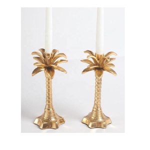 Modern Gold Finish Flower & Birds Tapper <b>Candle</b> Holder Home Decor Diwali Festive Occasion <b>Candle</b> Holder Kitchen <b>Dinner</b> Table - Product Image 2