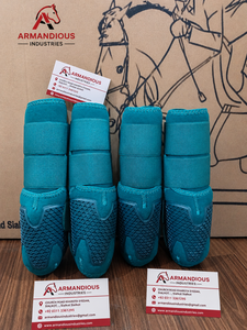 Bottes de protection pour jambes de cheval en néoprène et TPU personnalisées, protections de tendons avant et arrière, fabrication OEM ODM, vente en gros - Product Image 6