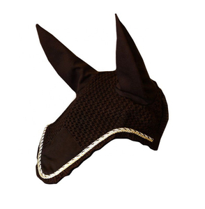 Voile anti-mouches respirante pour cheval avec logo personnalisé, en maille, pour l'équitation en extérieur, protection longue oreille, anti-mouches - Product Image 6