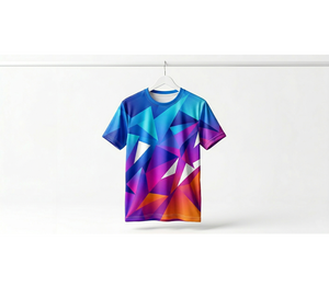 Custom Front Sublimation Sporty Jersey T-<b>Shirt</b> Polyester Quick Dry Breathable for Sports Gym Training Casual Wear <b>Geometric</b> - Product Image 6