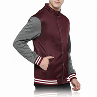 Vente en gros de vestes universitaires vintage personnalisées pour hommes, style motard et uniforme d'équipe de baseball, fournisseur B2B, en laine respirante pour l'hiver