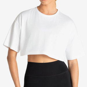 Camiseta para Mujer en Venta, Ropa Deportiva Personalizada al por Mayor, Diseño Corto de Alta Calidad, Cuello Redondo, Transpirable, de Secado Rápido - Product Image 1