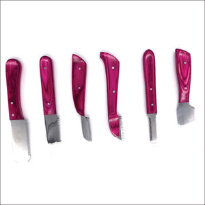 ชุดมีดโกนขนสัตว์เลี้ยงแบบมืออาชีพ สแตนเลส พร้อมด้ามไม้ รับประกันตลอดอายุการใช้งาน สำหรับกำจัดขนตายและขนชั้นใน - Product Image 5