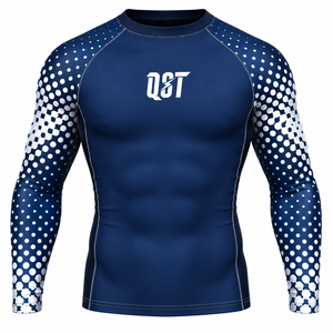 Camiseta Deportiva de Manga Larga para Hombre QST, con Protección UV, Sublimación, Secado Rápido, Compresión, para Entrenamiento - Product Image 1