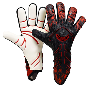 Gants de gardien de but professionnels hybrides avec latex de 4 mm, logo personnalisé, parfaits pour le football et le futsal, fabriqués au Pakistan - Product Image 3