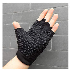 Half Finger Cycling <b>Gloves</b> Camouflage <b>Black</b> <b>Mesh</b> Breathable Unisex Summer Riding <b>Gloves</b> - Product Image 4