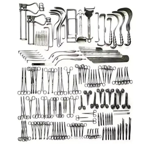 197 Pcs Ent Surgical Laparotomy Surgery <b>Instrument</b> Set Stainless Steel Reusable General Surgical Kit Hospital Grade Operating - Product Image 3