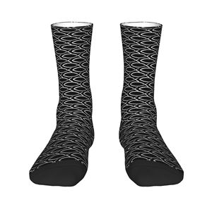 Chaussettes de sport personnalisées pour adultes, respirantes, antidérapantes, à séchage rapide, en spandex tricoté, imprimées en sérigraphie, unies, avec logo sur le revers, pour la course estivale - Product Image 2