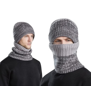 Mùa Đông Đan <span class=keywords><strong>Beanie</strong></span> Hat & Khăn Set | Ấm Lông Cừu Lót Cổ Ấm Cho Nam Giới Và Phụ Nữ - Product Image 4