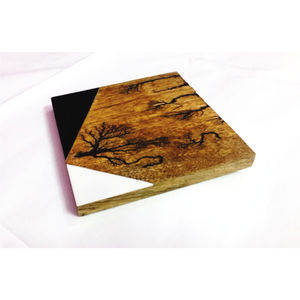 Wholesale Eco-Friendly Wooden <b>Drink</b> <b>Coasters</b> Set Decorative Printed Square <b>Coaster</b> with Box Custom Logo Tableware Table Mat - Product Image 2