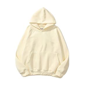 สเวตเชิ้ตมีฮู้ดทรงหลวมลำลองสีทึบผ้าฝ้ายแท้ชั้นในใส่สบายและใช้งานได้หลากหลายสำหรับฤดูใบไม้ร่วงและฤดูหนาว - Product Image 5