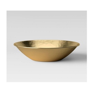 Cuenco de Metal y latón con forma redonda para mesa de comedor, tazón decorativo de lujo de Metal y latón - Product Image 6