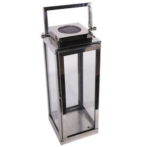 Lámpara de Metal para Exteriores, Decorativa para el Hogar, Acabado Niquelado Brillante, Metal y Vidrio, Estilo Moderno, Más Vendida - Product Image 1