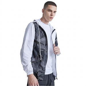 Men's <b>Lightweight</b> Hooded Camouflage Windbreaker <b>Jacket</b> Quick Dry Polyester Casual <b>Summer</b> Outerwear - Product Image 4