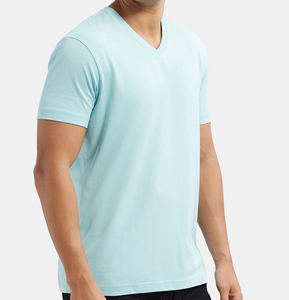 Camiseta Básica de Algodón Premium para Hombre, Corte Regular, Ligera, Manga Corta, Lisa, Informal, para Moda Urbana, OEM, ODM, Personalizada - Product Image 4