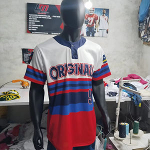 Long Mission Factory fabrique tous types de t-shirts de baseball personnalisés par sublimation, matériaux de qualité supérieure, vente en ligne à prix avantageux. - Product Image 1