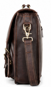 Vintage Genuine <b>Leather</b> Briefcase Messenger <b>Bag</b> Office Laptop Satchel Business Travel <b>Bag</b> Portable Polyester Wholesale Supplier - Product Image 3