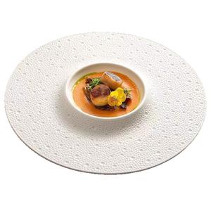 จานเซรามิกและชามตื้นลายดาวประดับท้องฟ้าสีขาวบริสุทธิ์ ดีไซน์ศิลปะ ทนทาน ปลอดสาร BPA เหมาะสำหรับร้านอาหารและบ้าน - Product Image 3