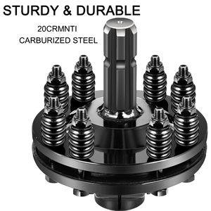 Giunti Universali 1 3/8'' con Frizione a Slittamento PTO a 6 Denti, in Acciaio Carburato, per Trattore, con Rotore Regolabile - Product Image 2