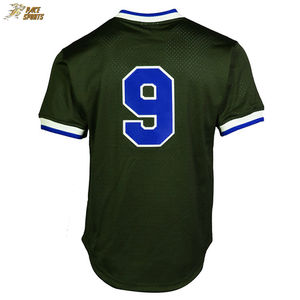 Maillots de baseball à col en V de sublimation professionnelle maillots de baseball en gros de haute qualité - Product Image 6