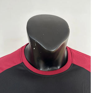 Camiseta elegante estilo street de manga larga con cuello redondo, camiseta negra de manga larga de punto - Product Image 6