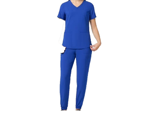 Prix d'usine – Ensembles de blouses d'infirmière unisexes à manches courtes avec logo personnalisé, en polyester, pour détection d'aiguilles, usage hospitalier, service OEM - Product Image 1
