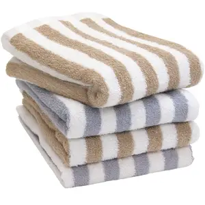 [Wholesale Products] HIORIE Osaka Senshu Brand Stripe Towel 100% Cotton Hand Towel 34*85cm 450GSM Face Towel Thick Soft