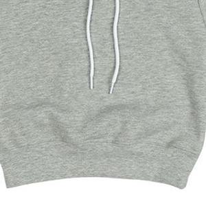 Sweat à capuche court décontracté pour femmes 100% coton hauts courts d'entraînement avec cordon de serrage pour la saison d'hiver - Product Image 2