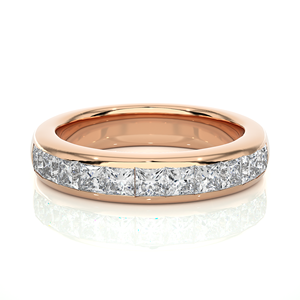 Premium Natural Diamond Anniversary <b>Ring</b> in 18K Gold Princess Cut Diamond <b>Ring</b> Fine Diamond Jewelry for Sale Export - Product Image 5