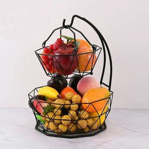 Panier à fruits en fer incroyable avec un cadre robuste pour soutenir les fruits de formes irrégulières, design moderne/classique, respectueux de l'environnement - Product Image 5