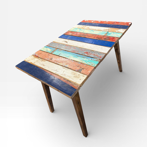 Mesa de Comedor para Exterior DIVADI DT Gap KD, Rectangular, de Madera Maciza de Teca, Resistente a los Rayos UV, Diseño Artesanal, Color Original, Desmontable - Product Image 2