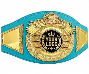Ceinture de championnat unisexe personnalisée en cuir premium respirant, bicolore plaqué, pour événements sportifs de prestige - Product Image 4
