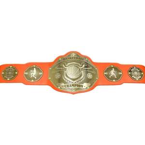 Ceinture de champion personnalisée pour la lutte, le Jiu-Jitsu, le karaté, le MMA, avec plaque dorée, design personnalisé, sangle réglable - Product Image 2