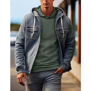 Sudaderas Ligeras, Sólidas y Casuales de Invierno para Hombre, Transpirables, Ecológicas, de Tela Elástica, Diseñadas para Entrenamientos en el Gimnasio y Uso Diario - Product Image 2
