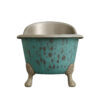 Baignoire en cuivre artisanale, finition intérieure lisse en étain, moderne, autoportante, double cuvette, écologique, forme ovale, haute qualité - Product Image 2