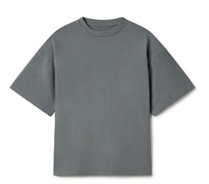 Men's Plus Size Casual Oversized T-Shirts 100% Cotton Summer Solid <b>Short</b> Sleeve Loose O-Neck Blank 240g Fabric Quick Dry - Product Image 5