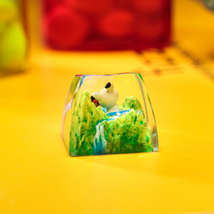 Teclas Artesanales Bosque Místico, Teclas Artesanales Personalizadas, Teclas Anime Lindas, Teclas Verdes, Juego de Teclas, Teclas de Madera - Product Image 6