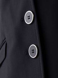 Chaqueta de Montar Negra para Mujer, Corte Entallado, Cierre de Botones, Chaqueta Ecuestre Profesional, Bolsillos Estándar - Product Image 6