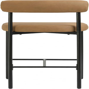 <b>Bar</b> <b>Stools</b> Set of <b>2</b> Swivel <b>Bar</b> <b>Stools</b> with Backrest Faux Leather with Stitching Mid-Century Modern Style <b>Bar</b> Chair - Product Image 4