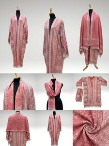 ชุดอาบายะผ้าวิสโคส Safaa Luxury Weaving Work – ชุดอาบายะแบบเปิดด้านหน้าลายทอ 2 ชิ้น พร้อมฮิญาบเข้าชุด – ส่งตรงจากโรงงาน - Product Image 2