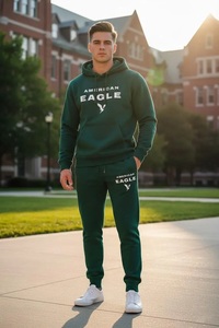 Chándal Negro Personalizado para Parejas, Sudadera con Nombre Personalizado - Product Image 4