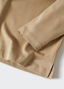 T-shirt personnalisé pour homme 100 % coton à manches longues, col rond, coupe classique, ourlet uni, motif personnalisé, OEM - Product Image 6