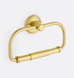 Anillo para toalla de baño de latón en tendencia, chapado en latón. También se utiliza junto al lavabo. Latón, cobre y níquel personalizados con acabado metálico. - Product Image 5