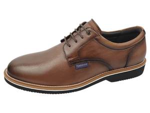 Chaussures habillées Dlords Gad Penny pour hommes, à bout pointu, à lacets, semelle en caoutchouc antidérapante, taille 27, couleur unie, pour le bureau et la carrière - Product Image 3