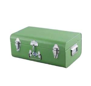 Gold Red Hammered Design Metal Trunk <b>Storage</b> <b>Box</b> <b>Bin</b> Long Life Home Cloths <b>Storage</b> Usage in Wholesale Cheap Price Metal Trunk - Product Image 3