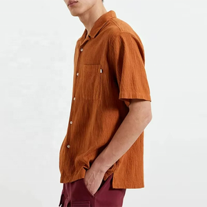 Camisa con Cuello en V para Hombre |   Camisa de Verano Personalizada de Alta Calidad con Botones |   Camisa Casual de Corte Regular - Product Image 5
