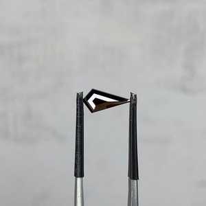 Diamant de laboratoire noir 0,55 CT, 9,61 x 4,81 mm, taille Kite, diamant de laboratoire cultivé, diamant de laboratoire de couleur fantaisie pour bague de fiançailles - Product Image 3