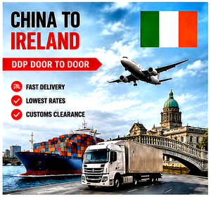Agente de Envíos de China a Irlanda |   Transporte Marítimo |   Transporte Aéreo |   Entrega DDP Puerta a Puerta |   Agente de Carga |   Despacho de Aduanas - Product Image 1