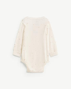 Body de Bebé de Manga Larga con Estampado de Estrellas y Cierre de Broches, en Lyocell y Spandex, para Recién Nacidos, Unisex, ODM Vietnam - Product Image 2